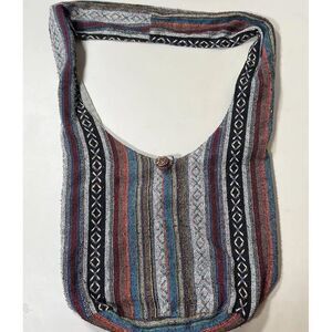 Tribalover Woven Cross Body Bag, Colorful Pattern,Hippie, Festival, Boho, Travel